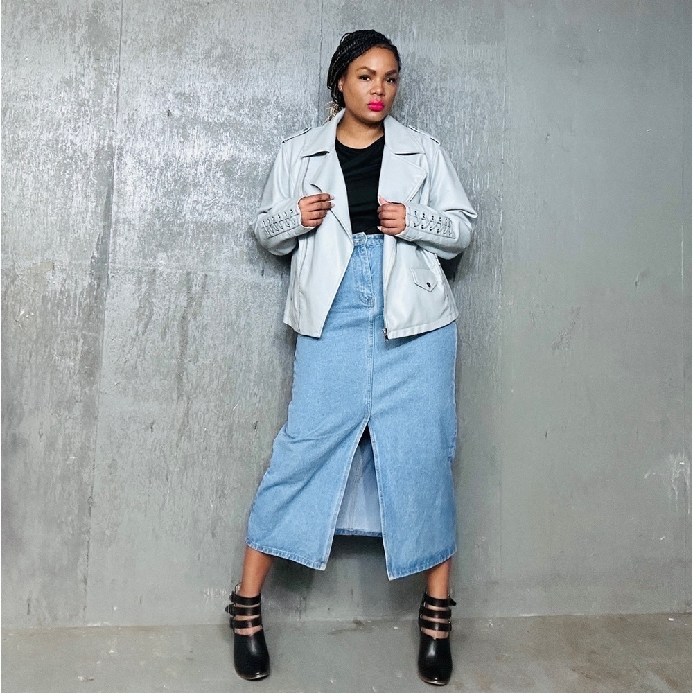 Denim Midi Skirt, fits M